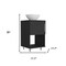 Homeroots 18" Black And Silver Wood Freestanding Bathroom Vanity With White Sink 543631 - alternate 2
