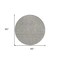 Homeroots 8' Gray Gold And Ivory Round Polka Dot Washable Indoor Outdoor Area Rug 599048 - alternate 3