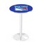 Holland Bar Stool Co 36" Chrome New York Rangers Pub Table, 36" dia. Top L214C3636NYRang - alternate 1