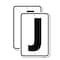Signmission Sign with Letter J, 12'' X 18'' 2 Signs, Heavy Gauge Aluminum, 2PK A-1218-2PACK-22946 - alternate 1