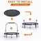 Simple Deluxe 40in/48in Mini Trampoline Fitness Rebounder, 330LBS Foldable Exercise Trampoline with Adjustable Ha 3A88SOTRPLINEFITBLU40 - alternate 2
