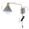 Jonathan Y Max 20.5" Swing Arm 1-Light Modern Midcentury Iron USB Charging Port LED Sconce, Grey/Brass Gold JYL1303C - alternate 3