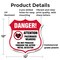 Signmission Pacemaker Wearers Shield Sign Danger! At, 12 Inch X 12 Inch, Plastic Sign SHI-P-12-428 - alternate 2