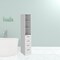 Homeroots 12" White Wood Freestanding Bathroom Vanity And Four Drawers 543593 - alternate 3