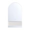 Euf Erabel, Mirror, 20"X36", Onyx White, White Resin, Arch 50819-027 - alternate 1
