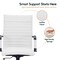 Leisuremod Harris High-Back Faux Leather Swivel Office Chair, Iron Frame HOTBL19WL - alternate 2