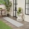 Homeroots 12' Black And Ivory Geometric Indoor Outdoor Runner Rug 564117 - alternate 2
