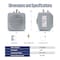 Westinghouse Apolo 2.5 Gal. Mini Tank Water Heater, 1440W, 120V ES025A0G - alternate 2