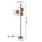 Jonathan Y Isla 70.75" 3-Light Mid-Century Bohemian Metal/Rope LED Floor Lamp, Black/Natural JYL1150A - alternate 2