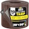 Boen Heavy Duty Tarp, 20 ft x 20 ft, 10 Mil, Brown, Polyethylene BS-2020 - alternate 1