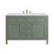 James Martin Vanities Chicago 48 in. Single Vanity, Smokey Celadon, w/ 3 CM White Zeus Silestone Top 503-V48-SC-3WZ - alternate 1