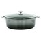 Megachef 7 Quarts Oval Enameled Cast Iron Casserole in Gray MG-CO33AG - alternate 1