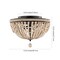 Jonathan Y Dune Wood Bead 15.25" 3-Light Bohemian Farmhouse Iron LED Semi Flush Mount, Oil Rubbed Bronze/Light T JYL9903A - alternate 3