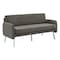 Office Star Products Sofa, CharcoalFabric, Polyester, 500lb Cap. SL5603-SK2 - alternate 1