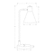 Monarch Specialties Lighting, 17"h, Table Lamp, Black Metal, Silver Metal, Contemporary I 9956 - alternate 2