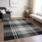 Homeroots 5' X 8' Black Gold And Gray Plaid Washable Indoor Outdoor Area Rug 596310 - alternate 3