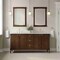 James Martin Vanities Kinnsden 72" Double Vanity, Sable Oak w/ 3 CM Carrara Marble Top D680-V72-SBK-3CAR - alternate 2