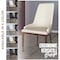 Leisuremod Viva Collection Modern Wooden Dining Chair in Light Taupe, 4PK VC24LTP4 - alternate 4