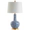 Jonathan Y Chinois 30" Ceramic/Iron Classic Cottage LED Table Lamp, Blue/White JYL5051A - alternate 2