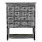 Homeroots 40in Distressed Wash Dark Gray Solid Wood Two Door Accent Cabinet 490160 - alternate 5