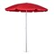 Picnic Time Family Of Brands 5.5 Ft. Portable Beach Umbrella, Red 822-00-100-000-0 - alternate 1