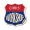 Signmission Chris's Workshop, 18 Inch X 18 Inch, Vinyl Decal SHI-D-18-489-CHRIS - alternate 1