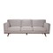 Homeroots 90" X 39" X 34" Light Taupe Polyester Sofa 373984 - alternate 2