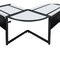 Homeroots 78" Clear and Black Glass and Metal Corner Computer Desk 654255 - alternate 3
