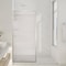 Anzzi Welle 74x34in Framed Fixed Shower Screen Door, Brushed Nickel with 5/16in 8mm Tempered Fluted Glass SD-AZ22-01BN-FL - alternate 1