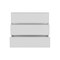 Homeroots 34" White Three Drawer Dresser 544037 - alternate 1