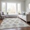 Homeroots 5' X 8' Ivory Khaki And Gray Southwestern Washable Indoor Outdoor Area Rug 615141 - alternate 2