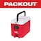 Milwaukee Tool 16 qt Packout Hard Sided Compact Cooler, Up to 3 Days Ice Retention, Red/White 48-22-8460 - alternate 2