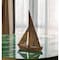 Homeroots 12" Rust Aluminum Decorative Sailboat Tabletop Sculpture 568873 - alternate 2