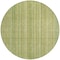 Homeroots 8' Artichoke Green Fern Green And Gold Round Striped Washable Indoor Outdoor Area Rug 616396 - alternate 5
