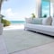 Homeroots 5' X 8' Beige And Ivory Geometric Washable Indoor Outdoor Area Rug 598527 - alternate 3