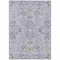 Homeroots 10' X 14' Lavender Purple And Gray Floral Washable Indoor Outdoor Area Rug 605484 - alternate 4