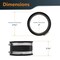 Powertec 4 in. to 3 in. Reducer and 4 in. Dust Control Flex Cuff for Woodworking Dust Collection Fittings 70475N - alternate 2