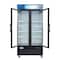 Koolmore 40 in. 33 Cu. Ft. Commercial Merchandiser Refrigerator with Swing Doors, LED Lighting in Black KM-MDR-2GD-33CSW - alternate 2