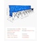 Vevor 6FT Plastic Folding Bench 2 Pack Portable Outdoor Bench for Garden Black, 2PK SN-D183-2W - alternate 2