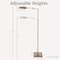Lavish Home Floor Lamp with Adjustable Heights, 360 Degree Swing Arm, & Stable Base Pharmacy Task Light 72-TSKLMP-1 - alternate 3