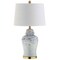 Jonathan Y Wallace 26" Ceramic LED Table Lamp, Blue/White JYL3010A - alternate 2
