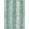 Homeroots 5' X 8' Pale Aqua And Teal Blue Striped Washable Indoor Outdoor Area Rug 617849 - alternate 2