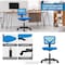 Simple Deluxe Armless Small Home Office Desk Chair, Ergonomic Low Back Computer Chair, Adjustable Rolling Swivel 3A88FNCHAIRC2077BU01 - alternate 3
