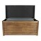 Homeroots Set Of 2 Rectangular Gray Linen Fabric And Wood Storage Benches 379848 - alternate 5