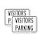 Signmission Parking Lot Sign Visitors Parking, 18'' X 24'' 2 Signs, Heavy Gauge Aluminum, 2PK A-1824-2PACK-24622 - alternate 1
