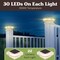 Pure Garden Solar Post Cap Lights 2 Waterproof LED Solar Powered Lights for Wooden or Vinyl Fence Post Caps 50-LG1505 - alternate 2