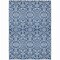 Homeroots 8' X 10' Navy Blue And Ivory Damask Washable Indoor Outdoor Area Rug 595172 - alternate 3