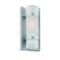 Homeroots Brushed Silver and White Glass Wall Sconce 398547 - alternate 1