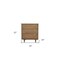 Homeroots 33" Brown Solid Wood Three Drawer Dresser 524156 - alternate 2