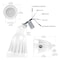 Nuwatt 25W White LED Bullet Light 3000K/4000K/5000K 3CCT IP65 Outdoor Waterproof Lighting, Knuckle Mount NW-BLT-25W-3CT-KN-WH - alternate 5